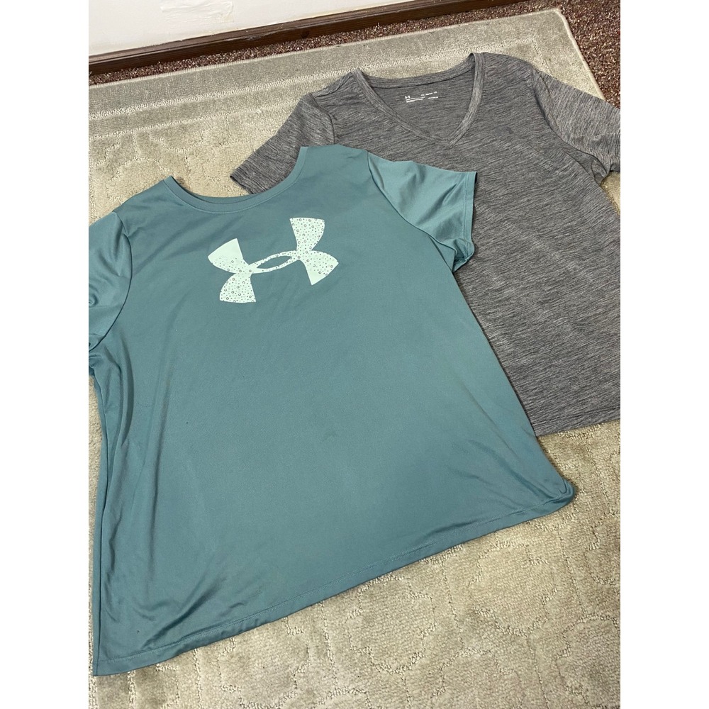 Women's Under Armour 1X 2 HeatGear Athletic Workout Tee Pickleball Workout